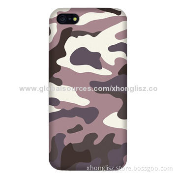 Camo IMD PC printing case for iPhone 5/5S, customized design are welcome